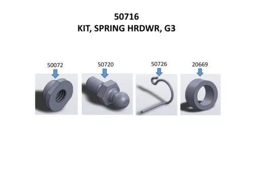 KIT, SPRING HRDWR, G3