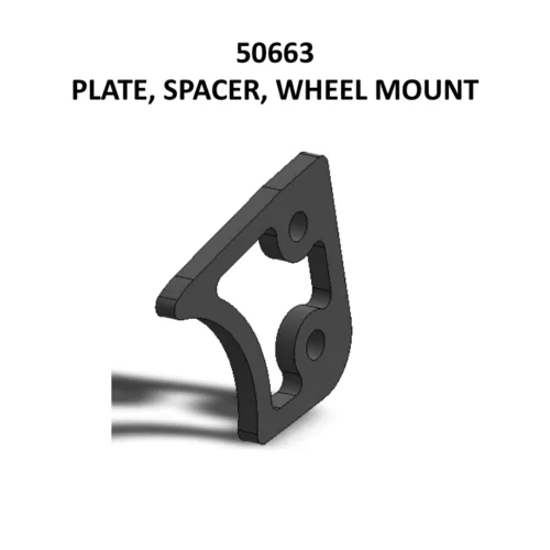 ADA wheelchair lift plate, spacer, wheel mount 50663