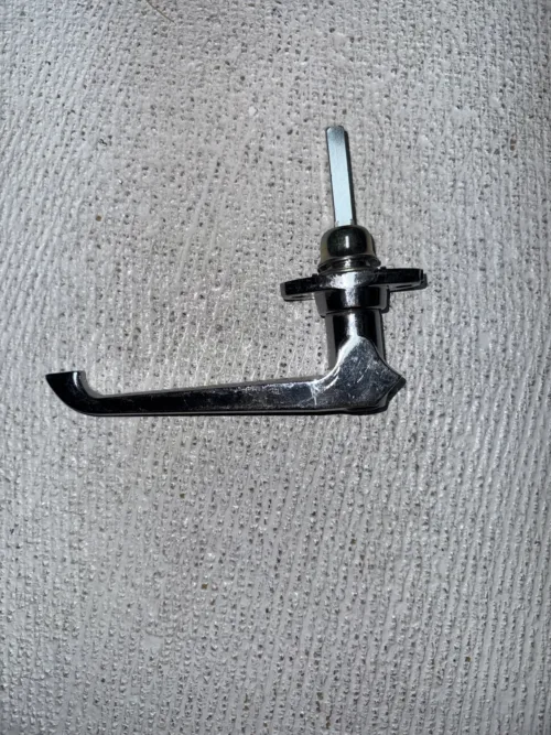 chrome exterior handles with keys